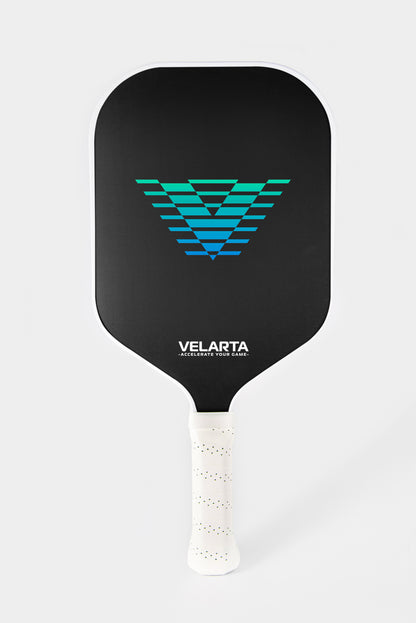 Velarta XLR8 White Pickleball Paddle - Carbon Fiber