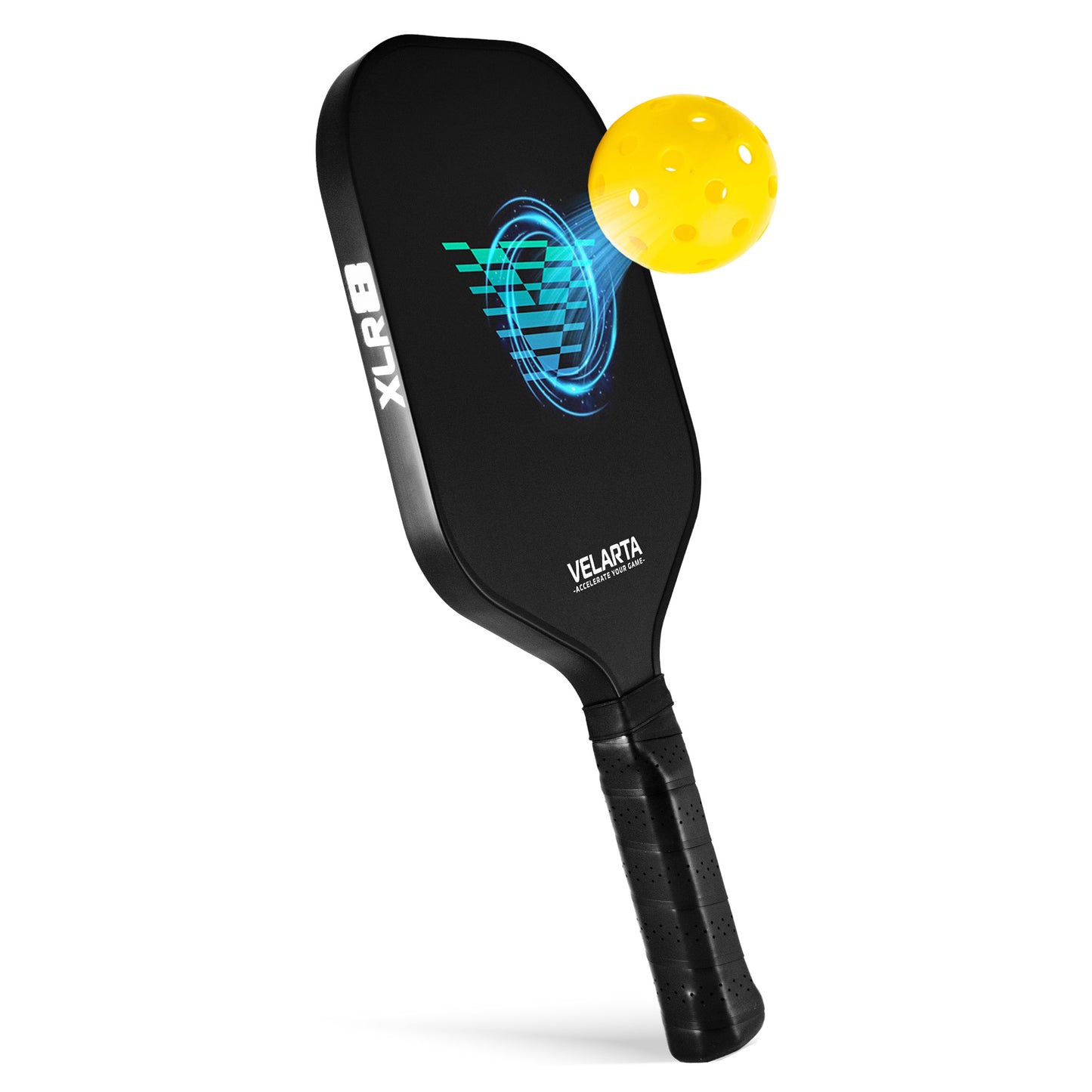 Velarta XLR8 Black Pickleball Paddle - Carbon Fiber